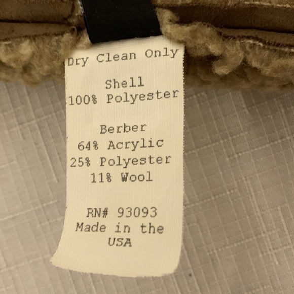 Fjall Berber Vest, Size M, Camel & Beige - Picture 7 of 7